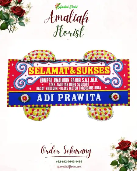 Papan Bunga Ucapan Selamat Pakang